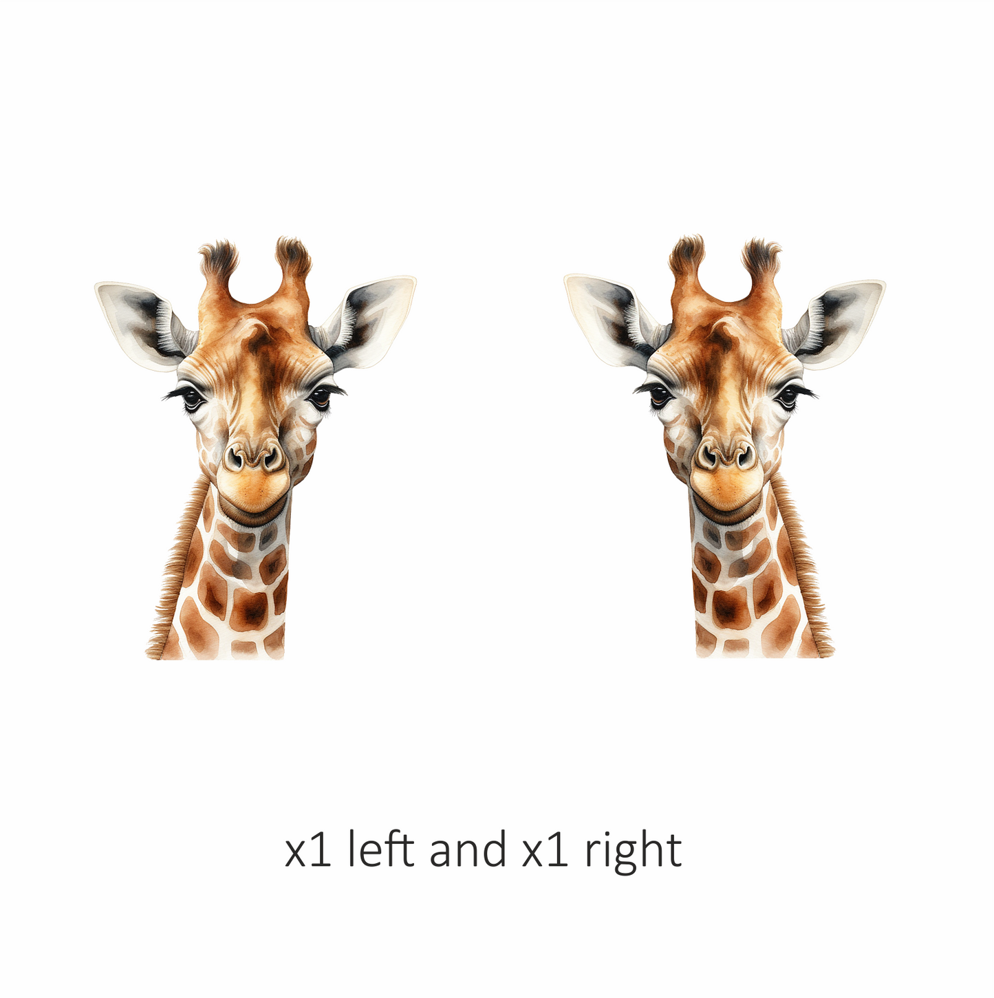 Giraffe Breed With Brown Pattern Vinyl Decal Sticker