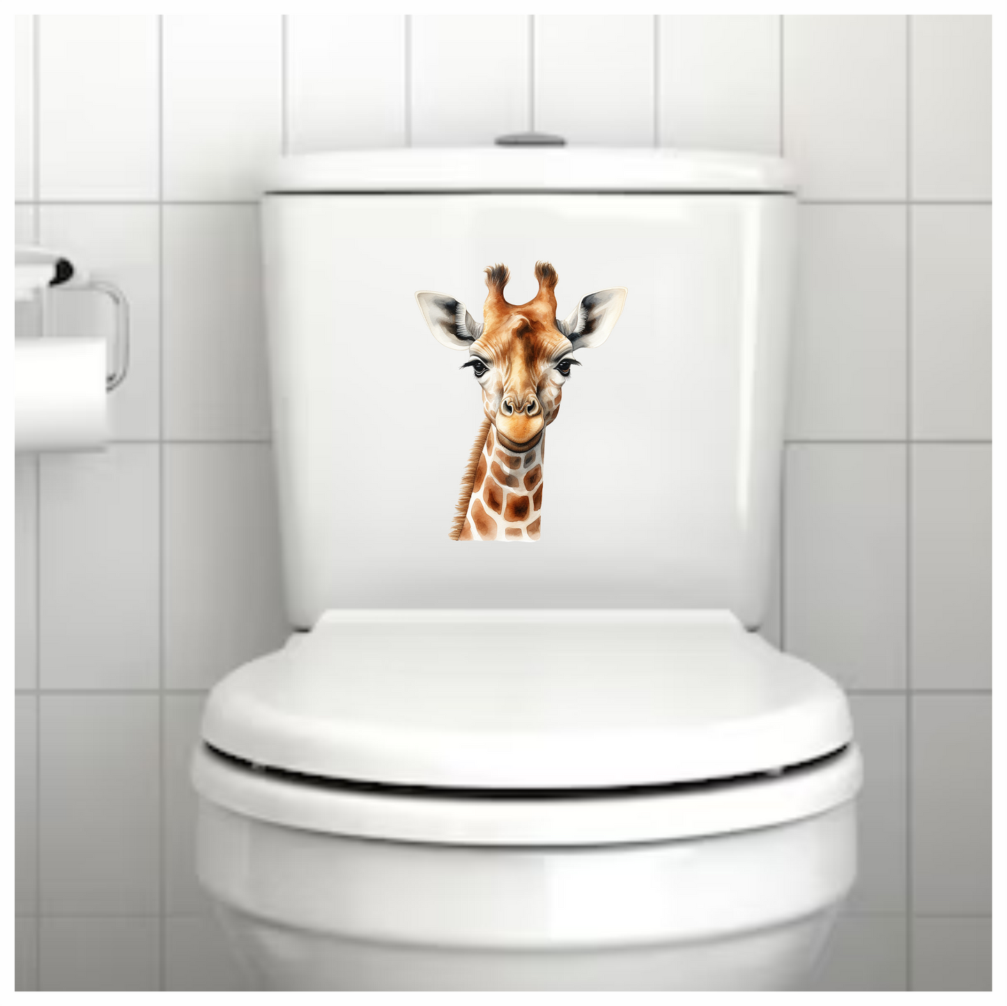 Giraffe Breed With Brown Pattern Vinyl Decal Sticker