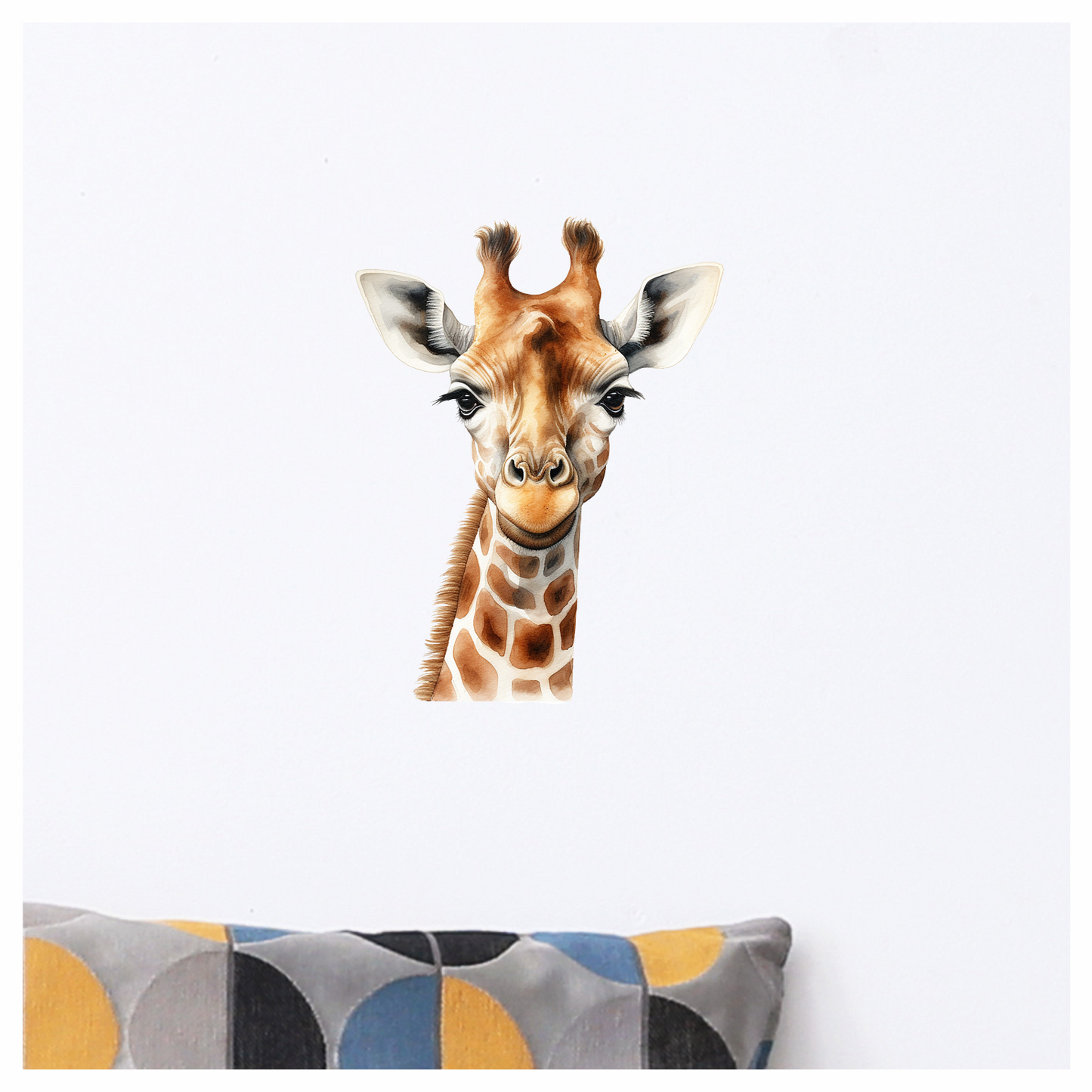 Giraffe Breed With Brown Pattern Vinyl Decal Sticker