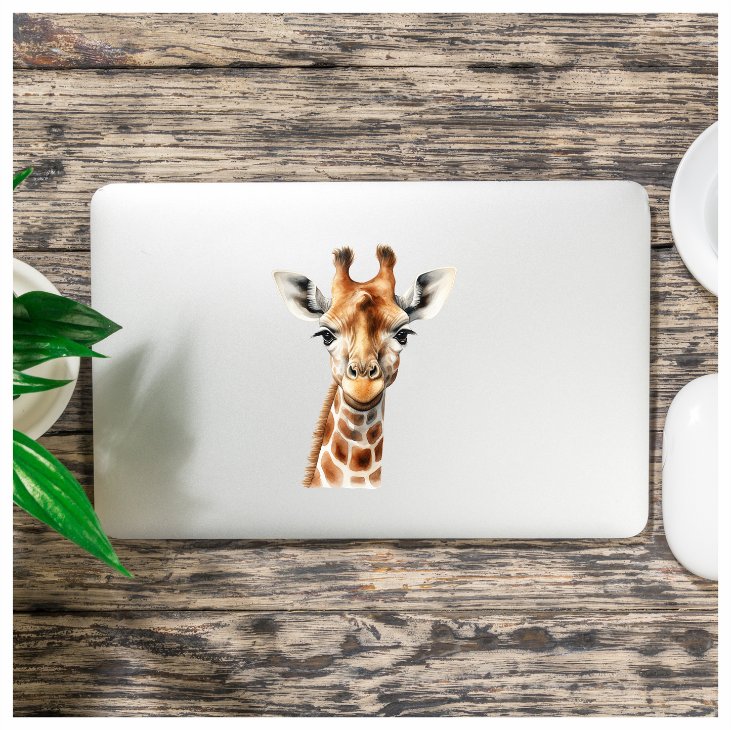 Giraffe Breed With Brown Pattern Vinyl Decal Sticker
