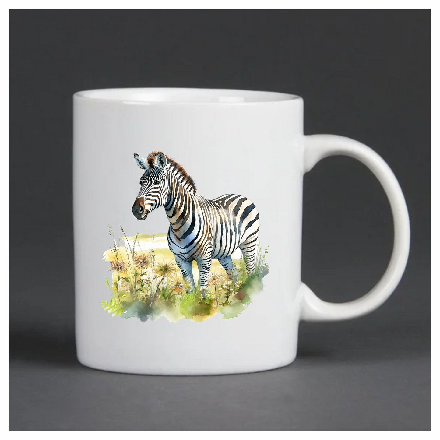 Zebra Breed Animal With Black Stripes Vinyl Decal Sticker