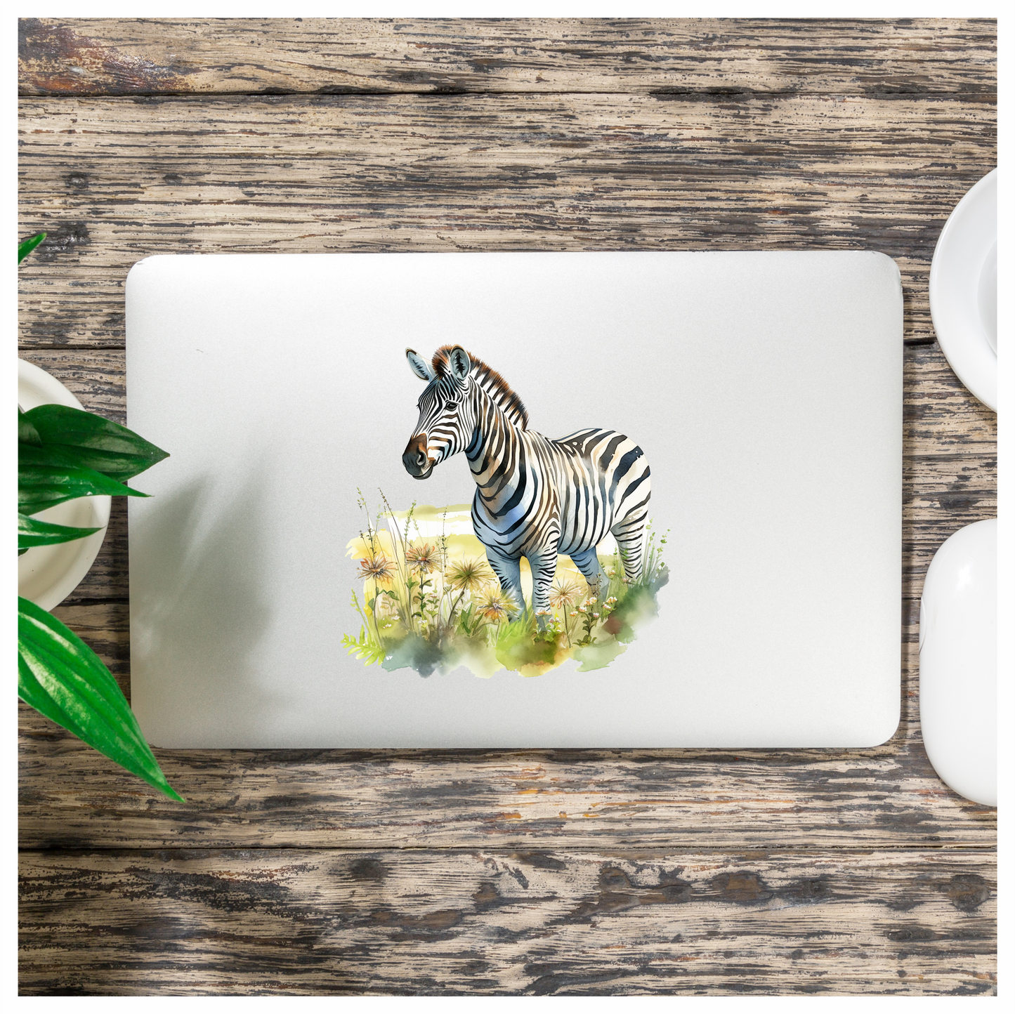 Zebra Breed Animal With Black Stripes Vinyl Decal Sticker
