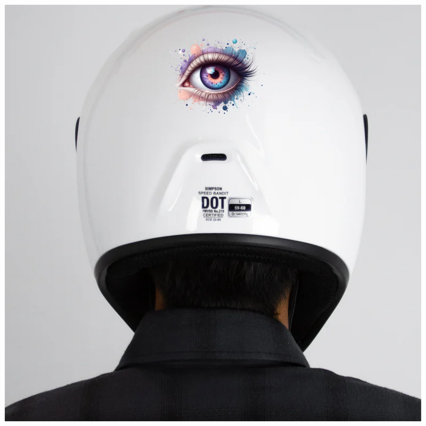 Colorful Human Eye With Paint Splash Vinyl Sticker Decal