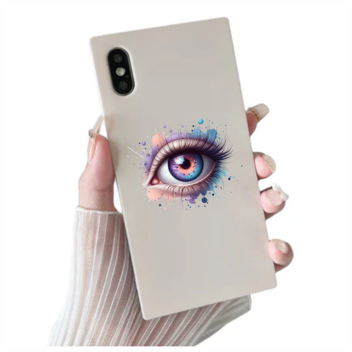 Colorful Human Eye With Paint Splash Vinyl Sticker Decal