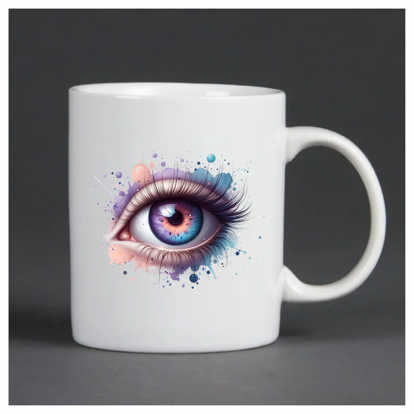 Colorful Human Eye With Paint Splash Vinyl Sticker Decal