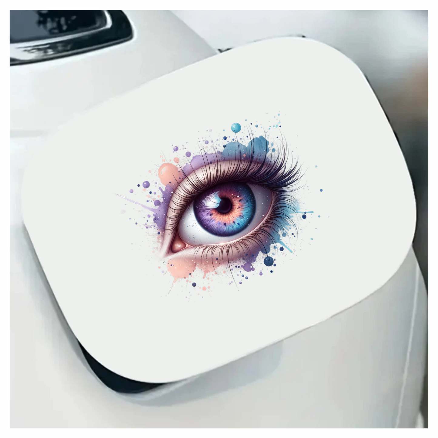 Colorful Human Eye With Paint Splash Vinyl Sticker Decal