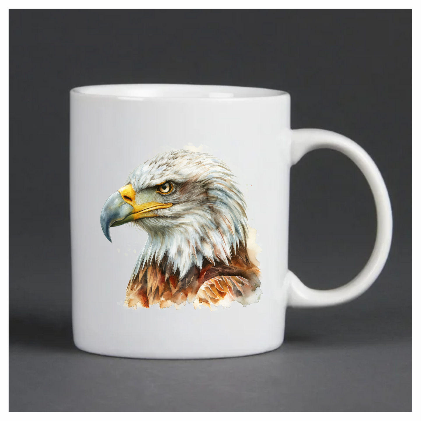 White Eagle Bald Head Portrait Vinyl Sticker Decal