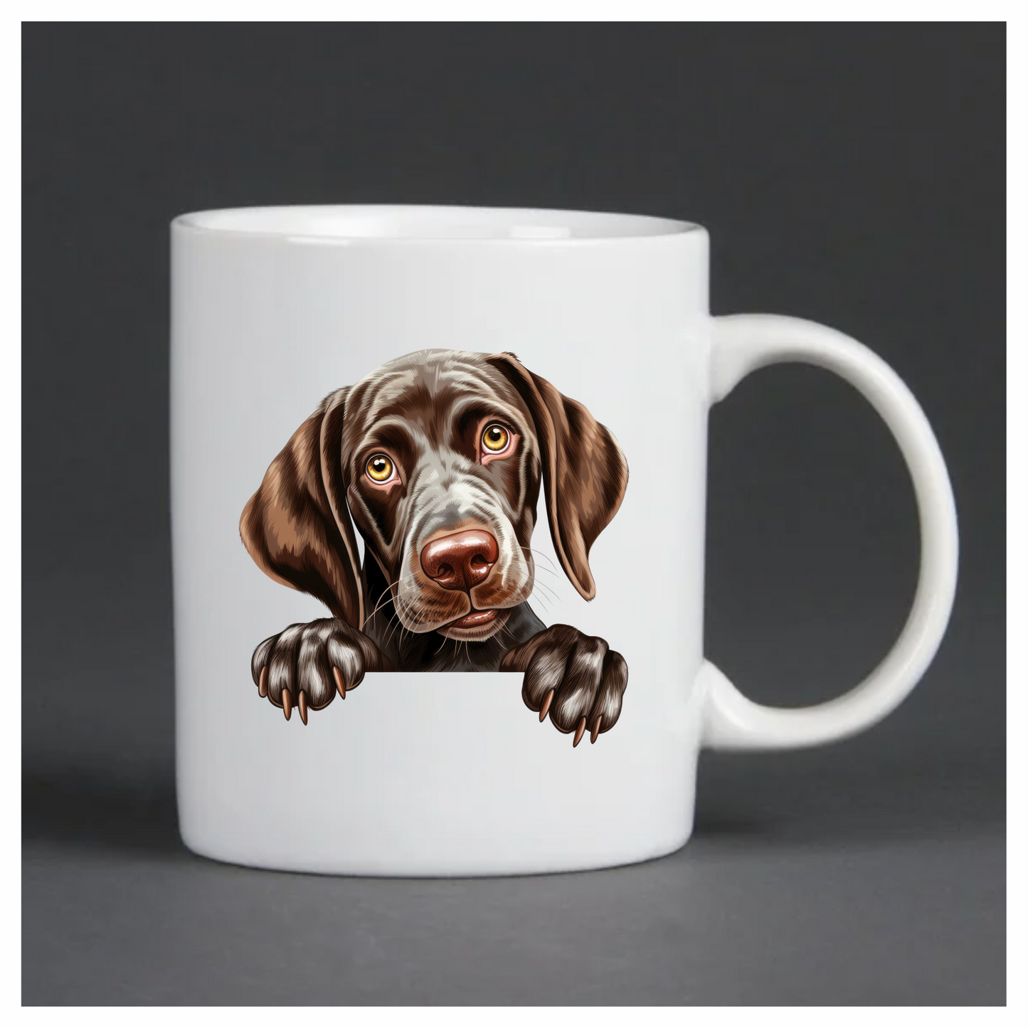 Brown Dog Puppy Cute Pointer Vinyl Sticker Decal