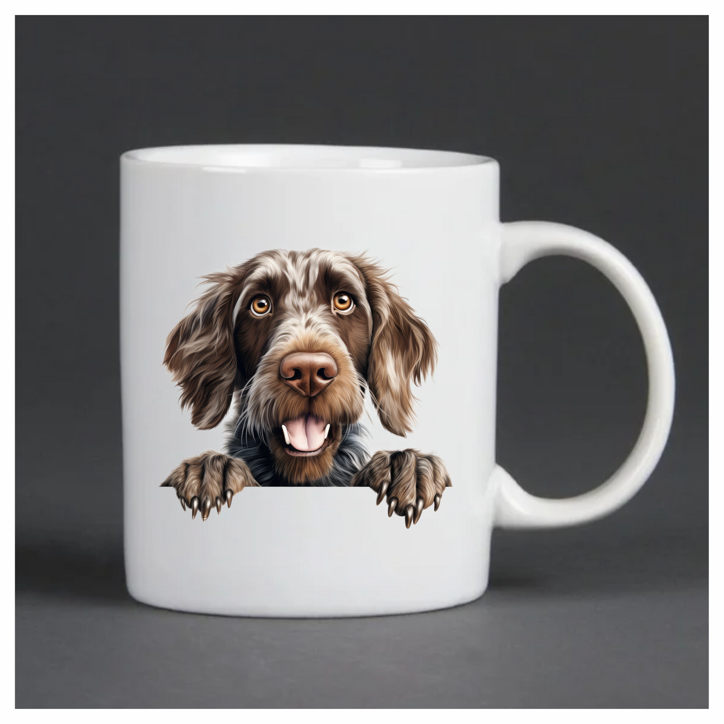 Brown Dog Spaniel Happy Face Vinyl Sticker Decal