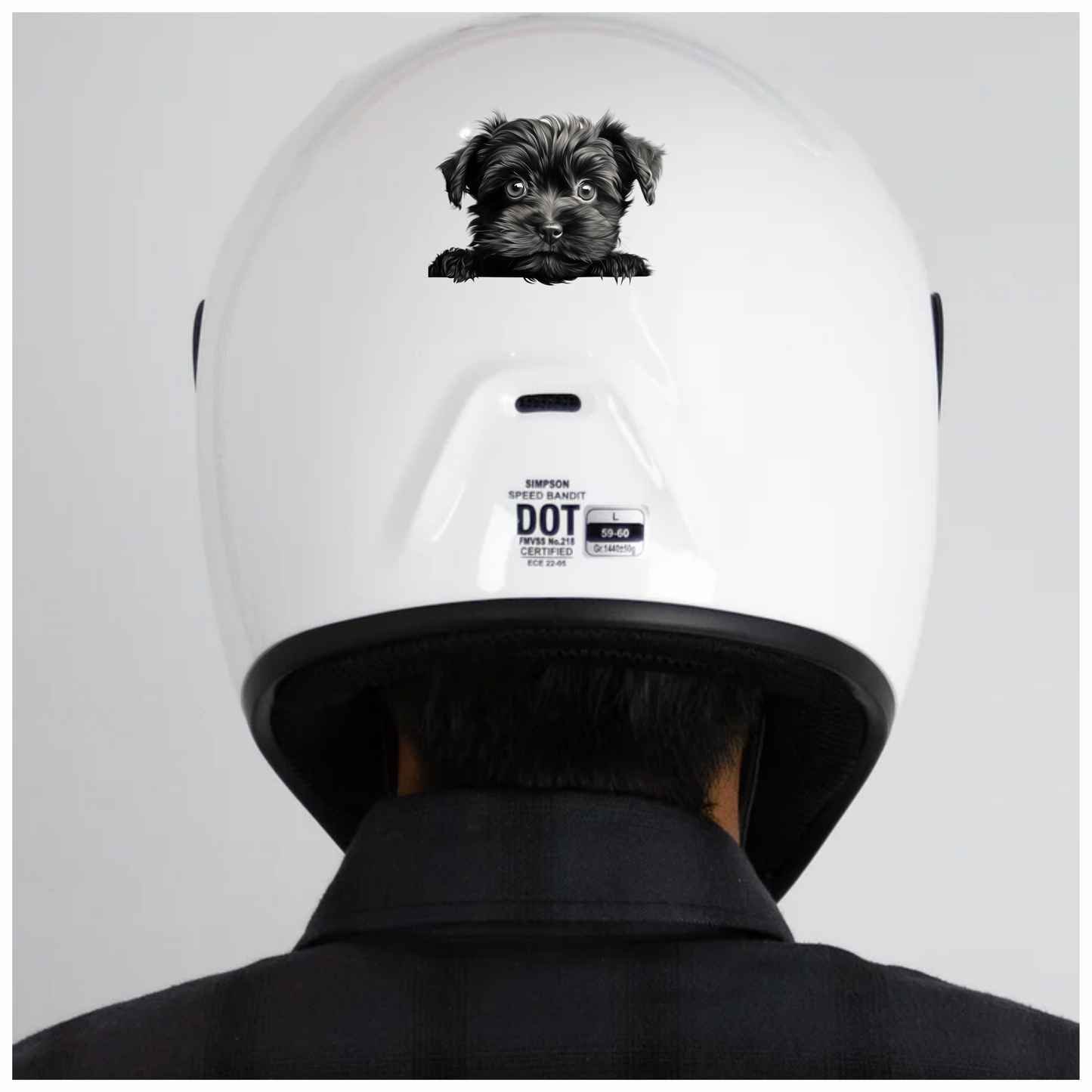 Black Puppy Dog Terrier Cute Vinyl Sticker Decal