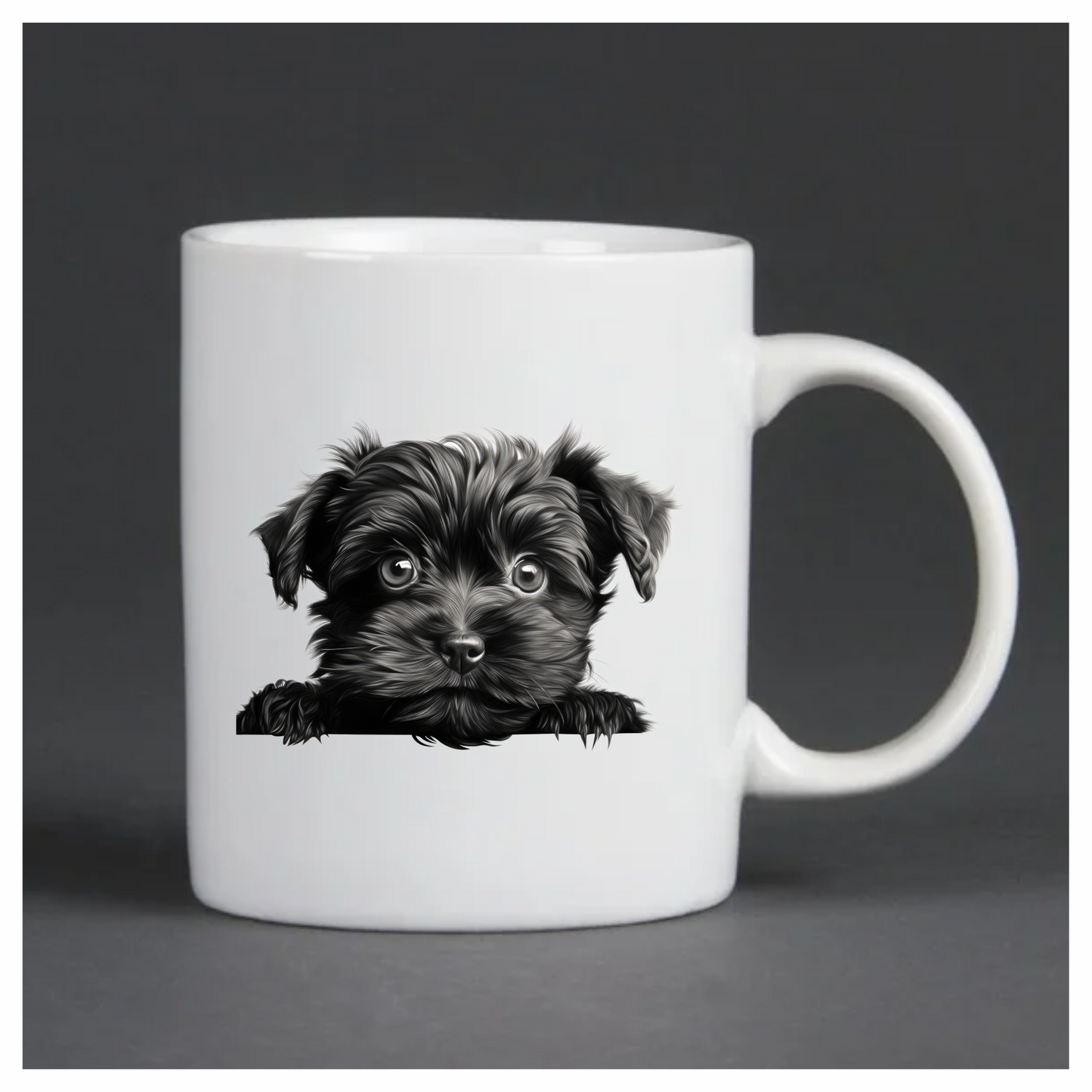 Black Puppy Dog Terrier Cute Vinyl Sticker Decal