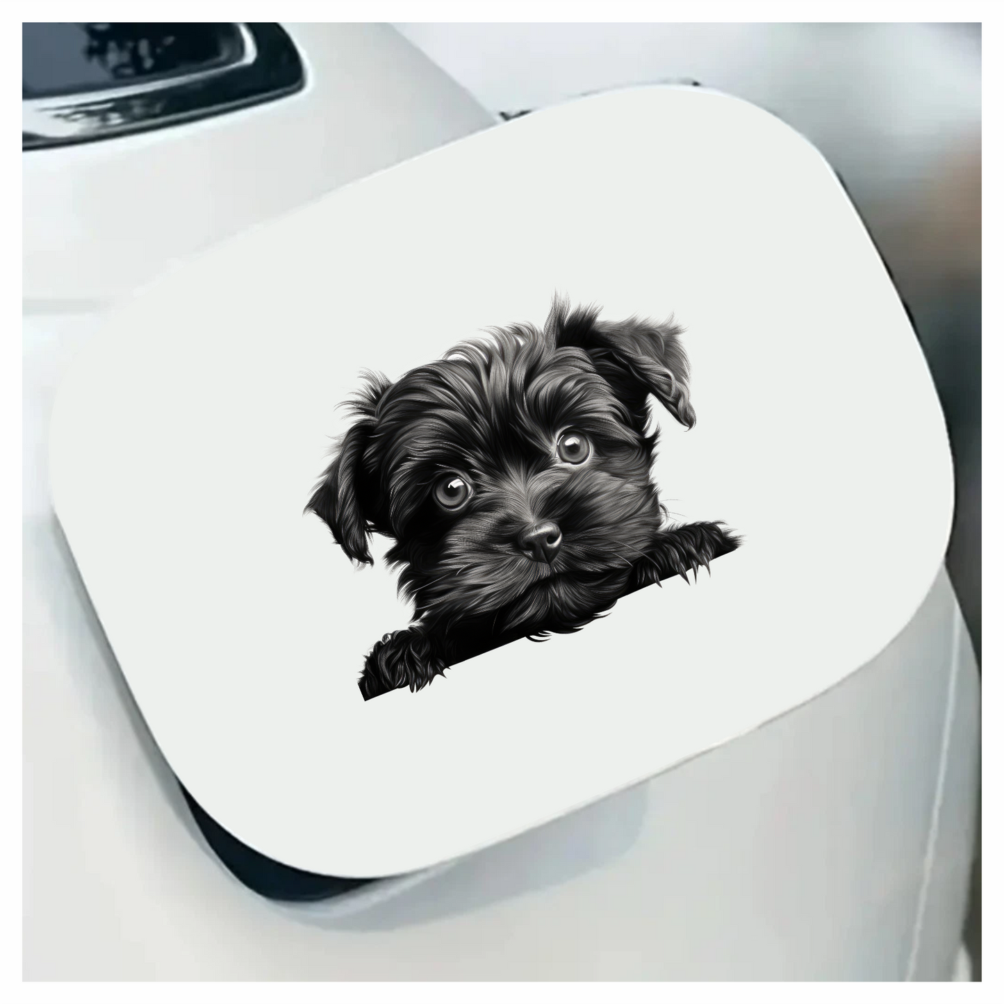 Black Puppy Dog Terrier Cute Vinyl Sticker Decal