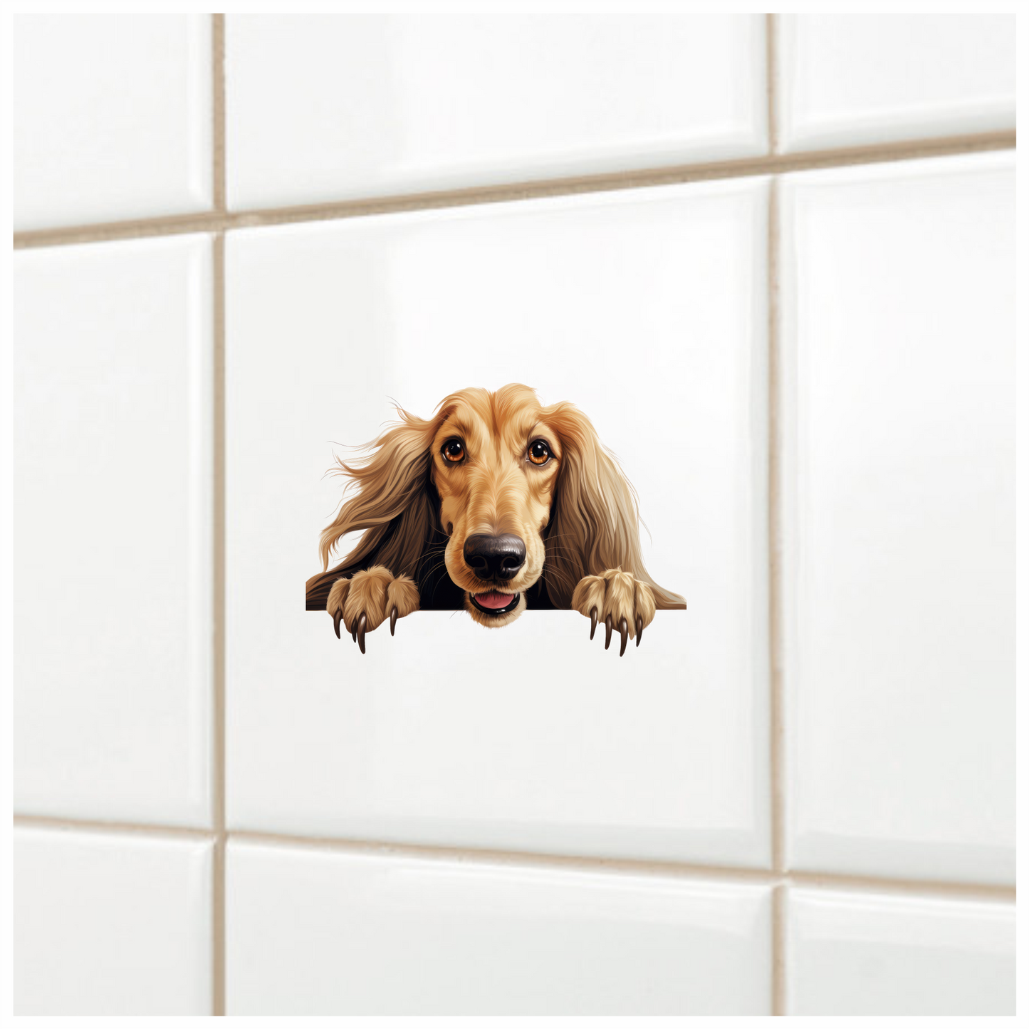 Golden Dog Cocker Spaniel Cute Vinyl Sticker Decal