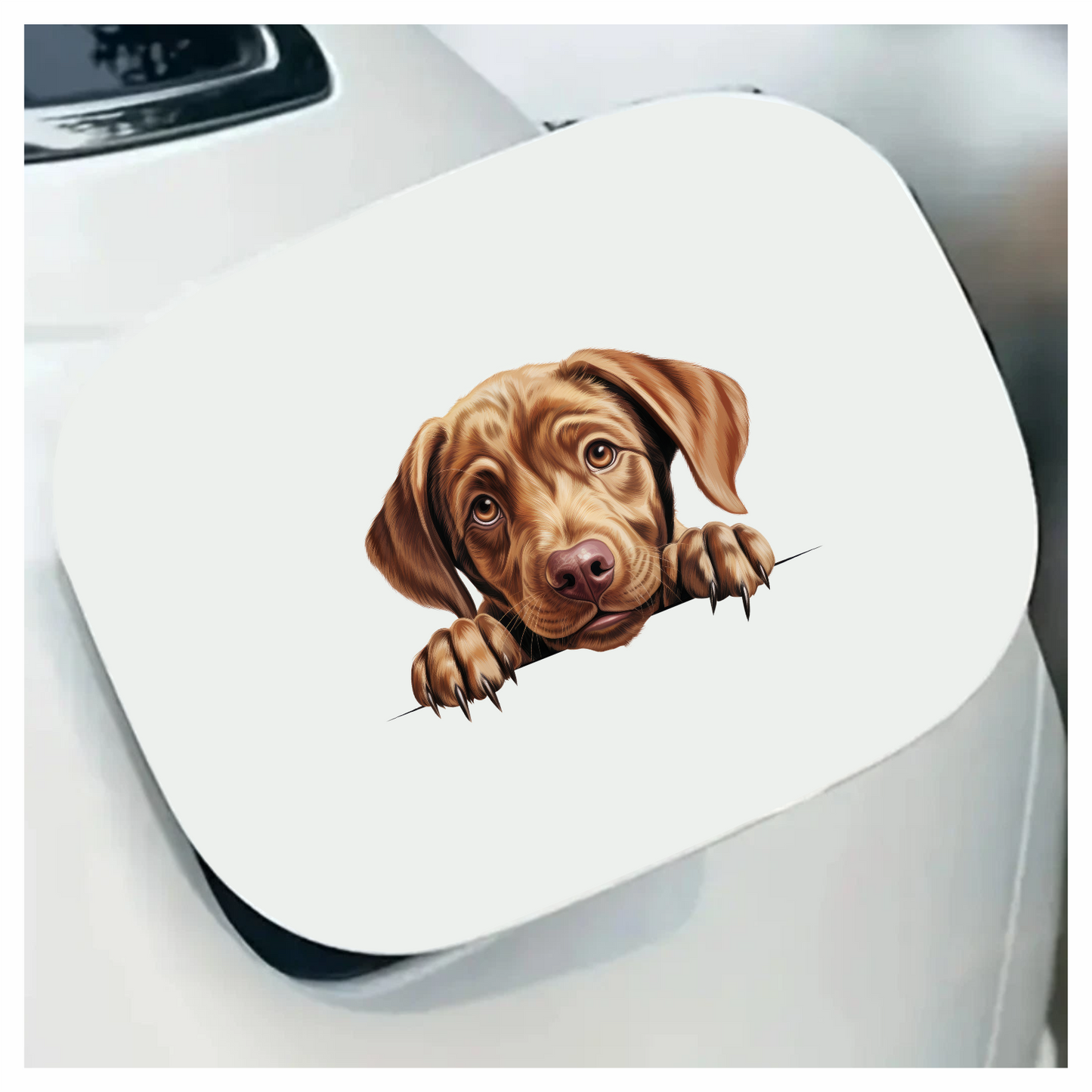 Brown Puppy Dog Labrador Cute Vinyl Sticker Decal