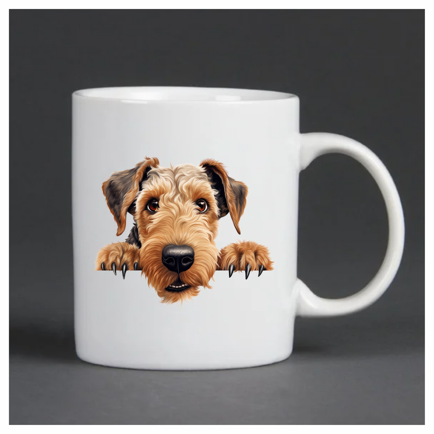Brown Dog Terrier Cute Face Vinyl Sticker Decal