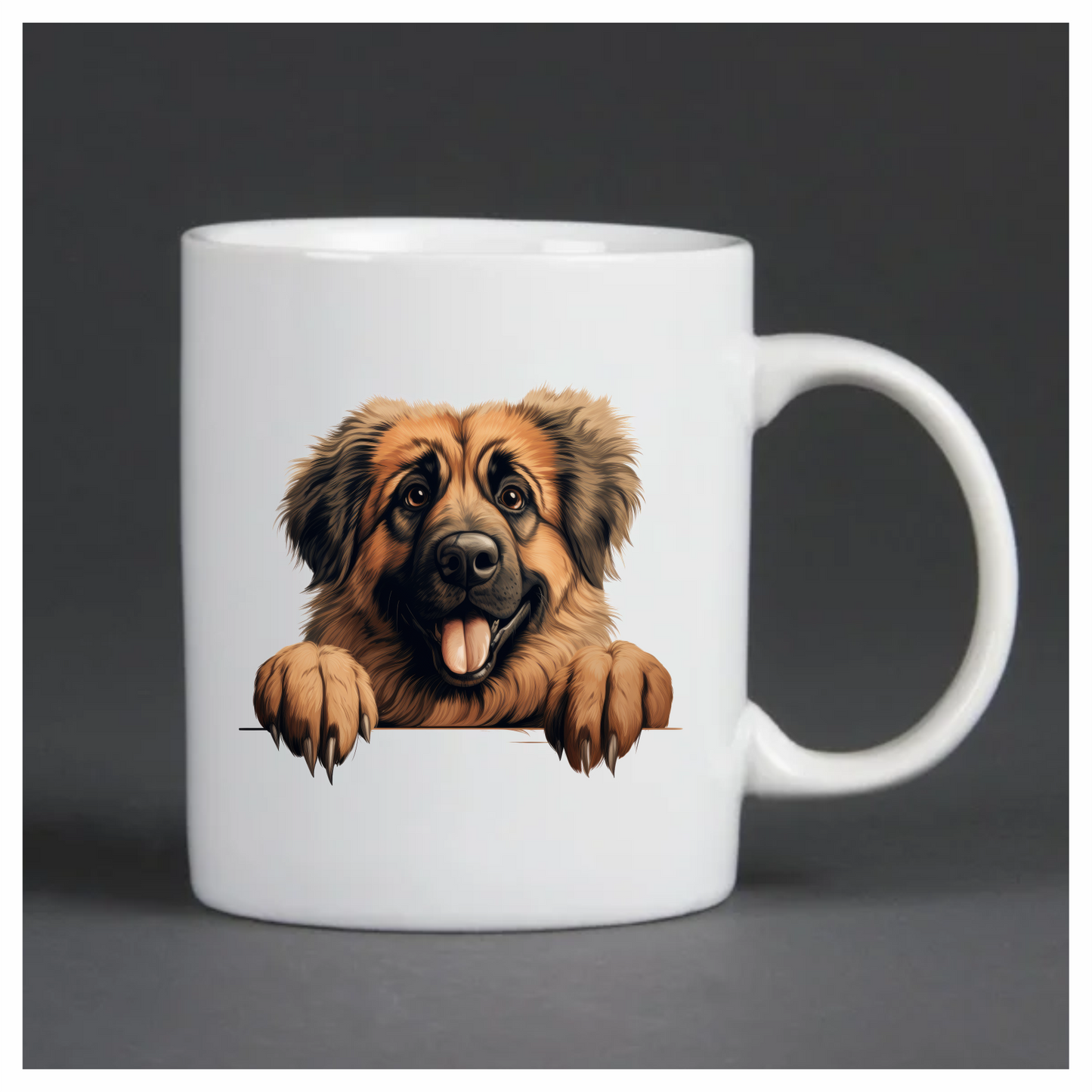 Brown Dog Large Breed Happy Vinyl Sticker Decal
