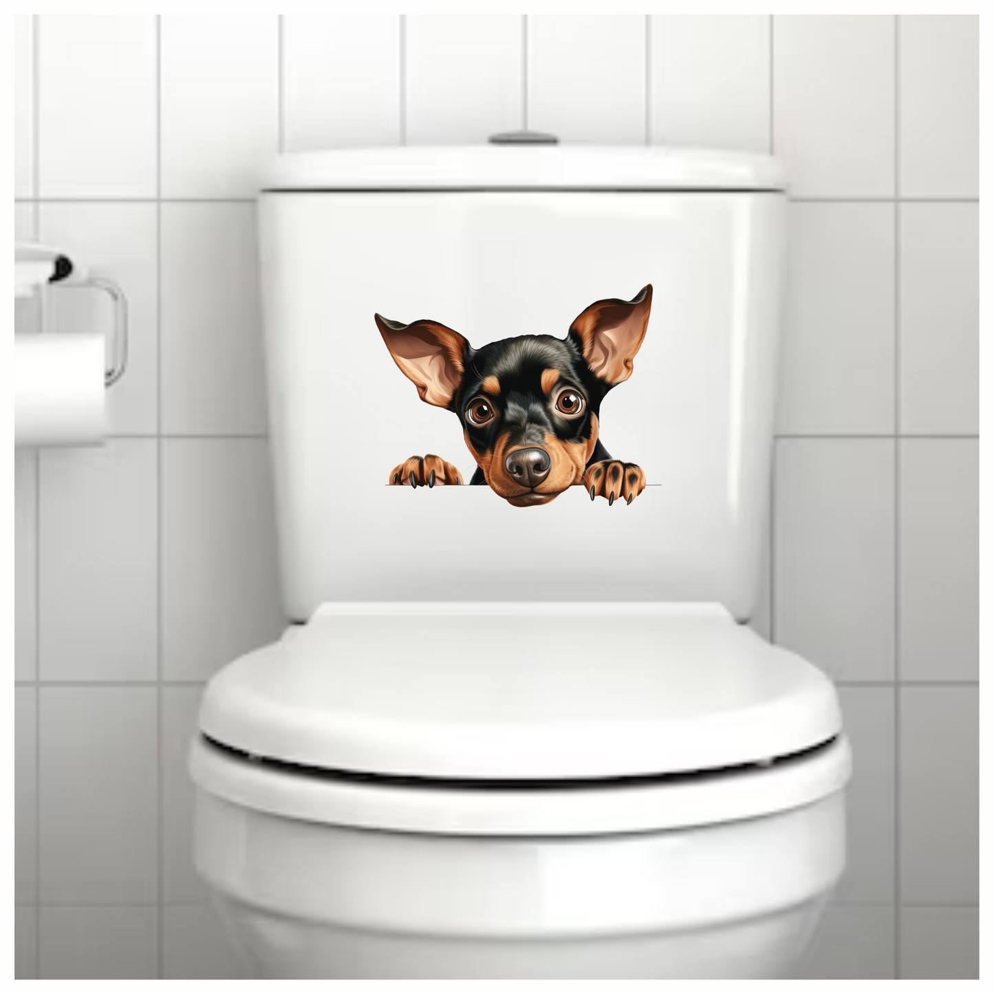 Black Brown Chihuahua Puppy Cute Vinyl Sticker Decal