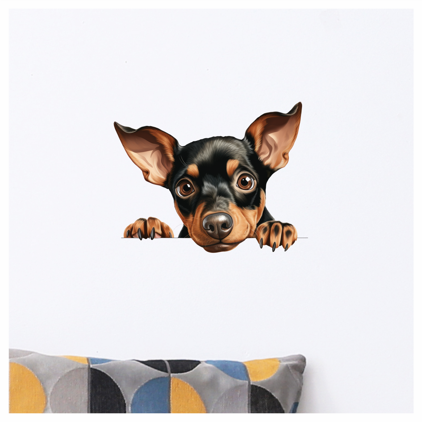 Black Brown Chihuahua Puppy Cute Vinyl Sticker Decal