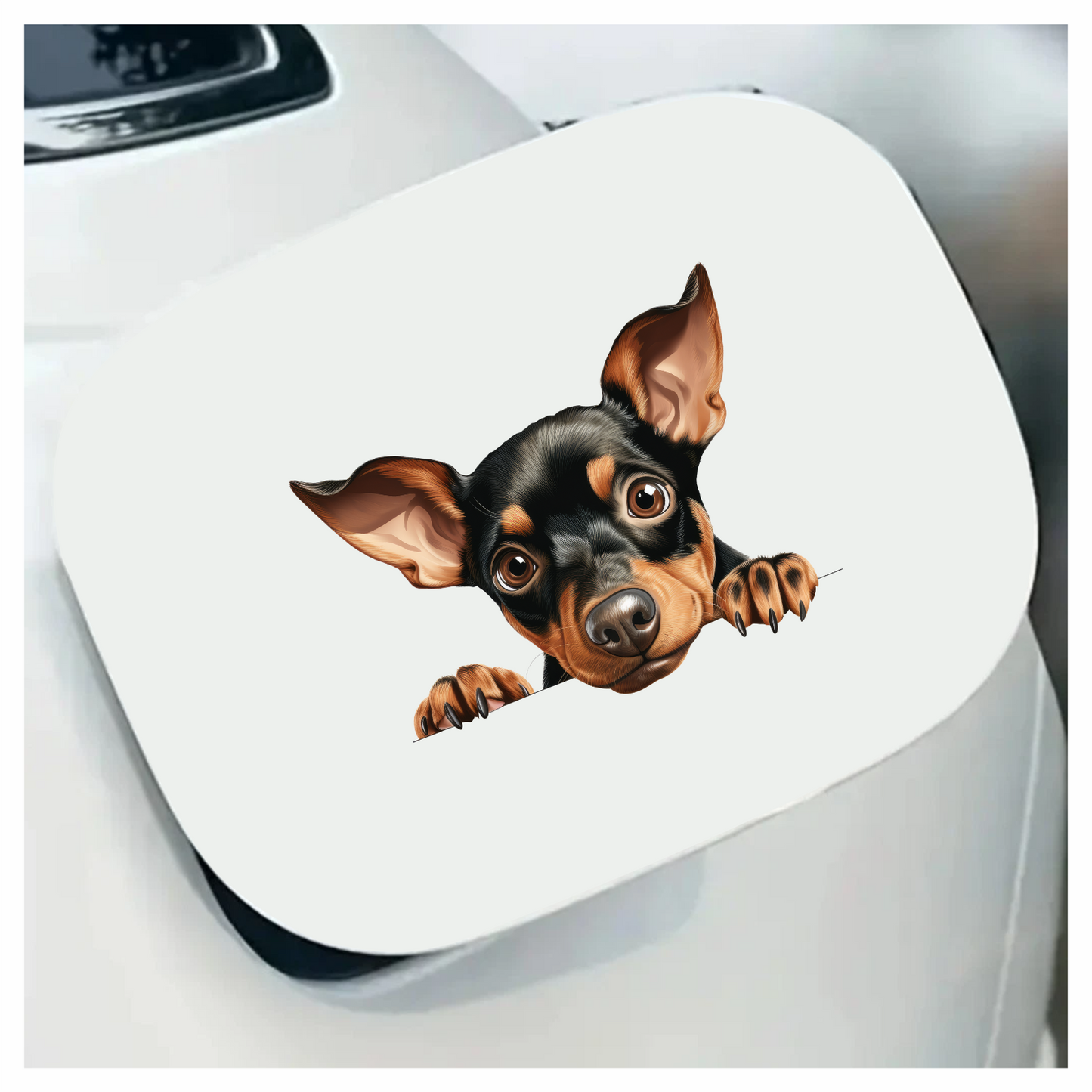 Black Brown Chihuahua Puppy Cute Vinyl Sticker Decal