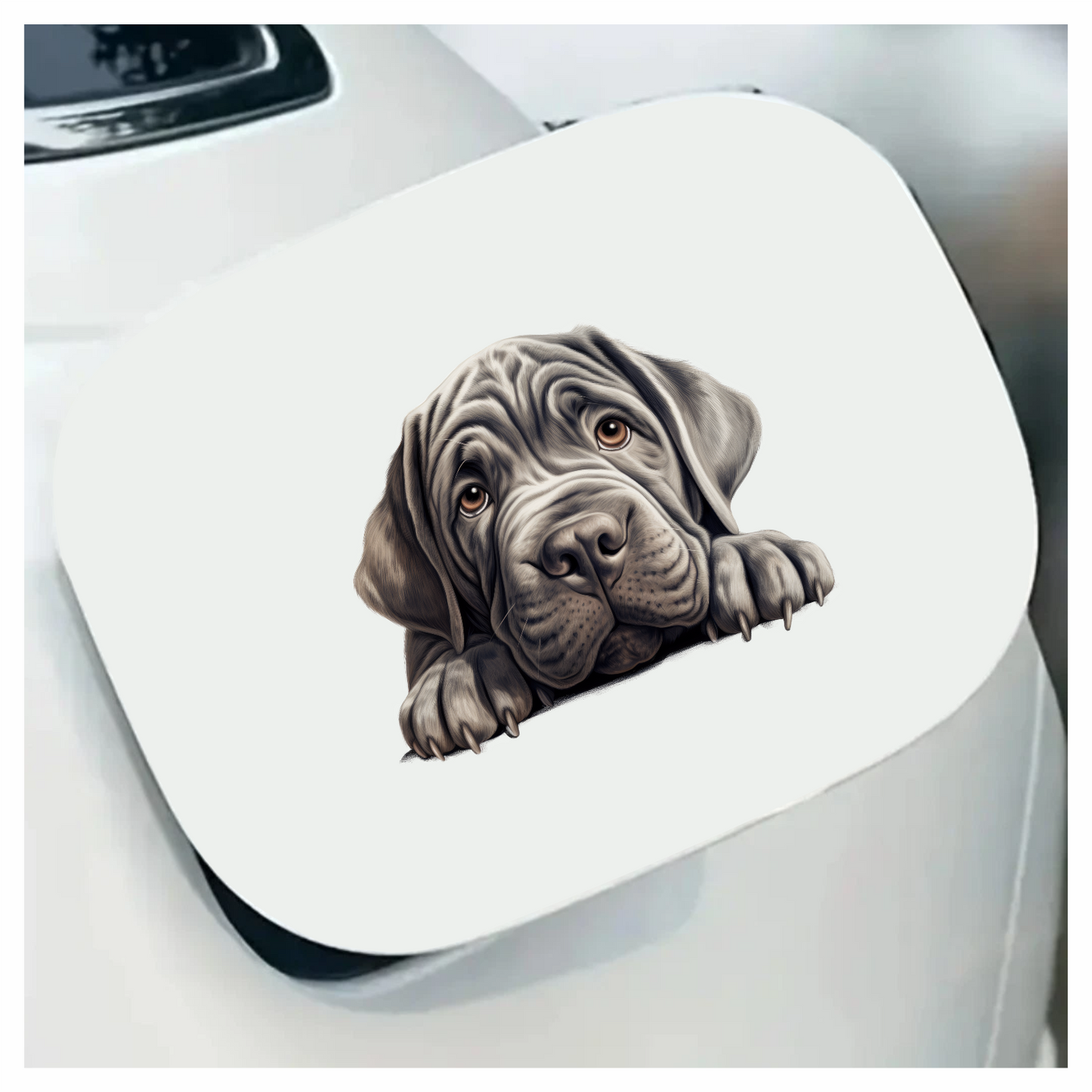 Grey Dog Mastiff Puppy Cute Vinyl Sticker Decal