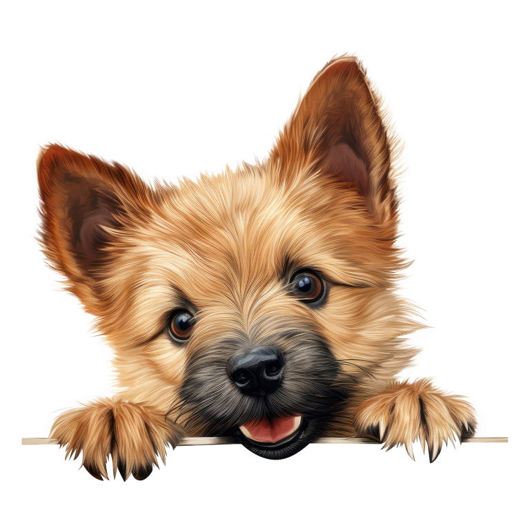Brown Dog Terrier Puppy Cute Vinyl Sticker Decal