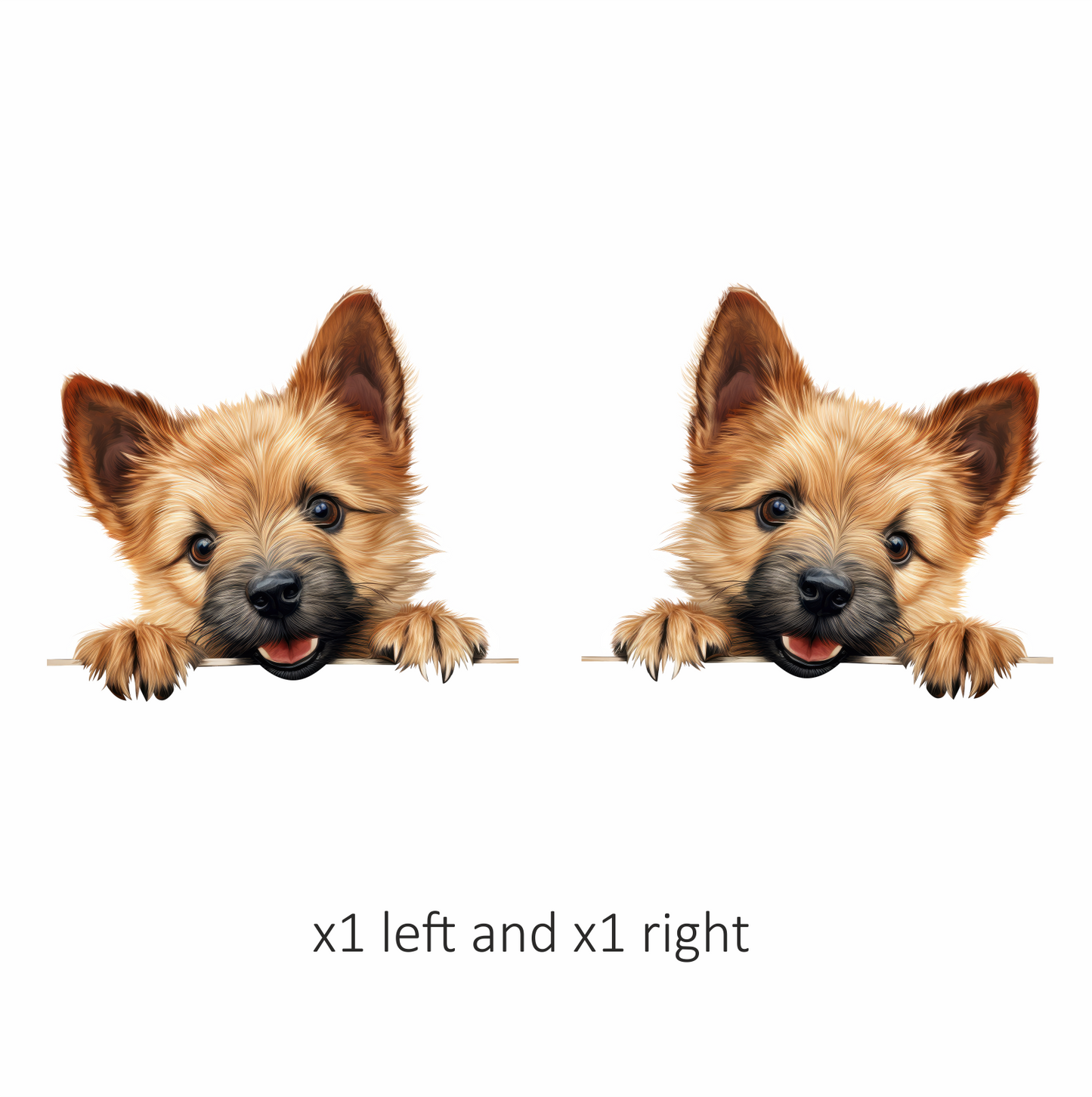 Brown Dog Terrier Puppy Cute Vinyl Sticker Decal