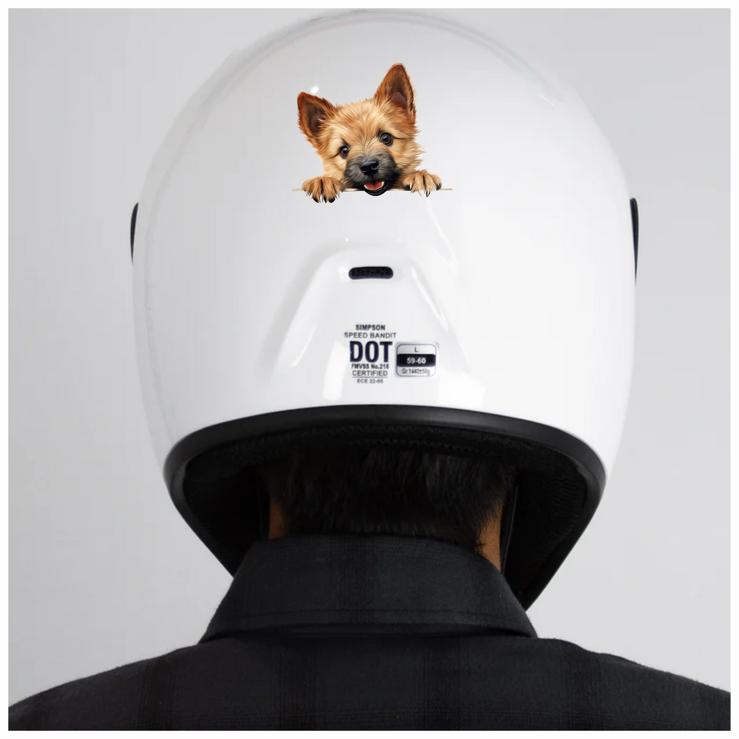 Brown Dog Terrier Puppy Cute Vinyl Sticker Decal