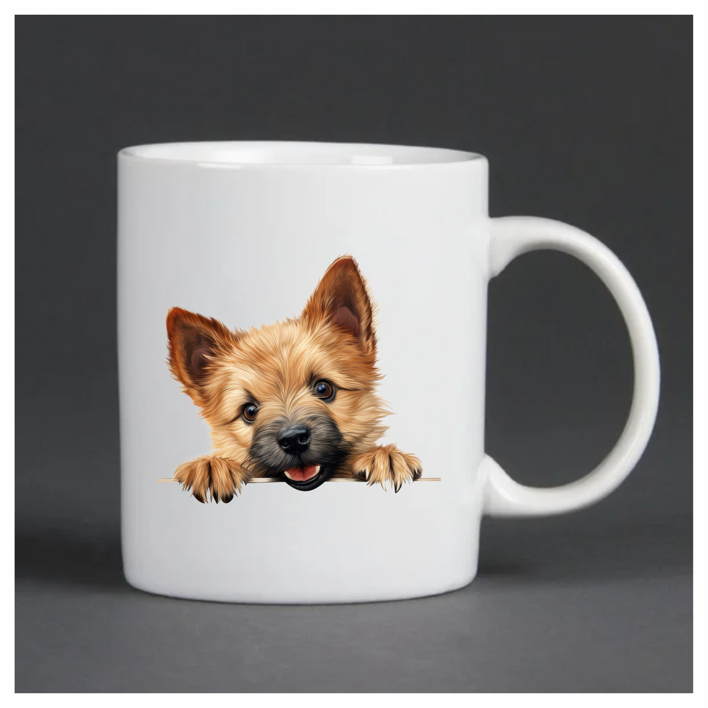 Brown Dog Terrier Puppy Cute Vinyl Sticker Decal