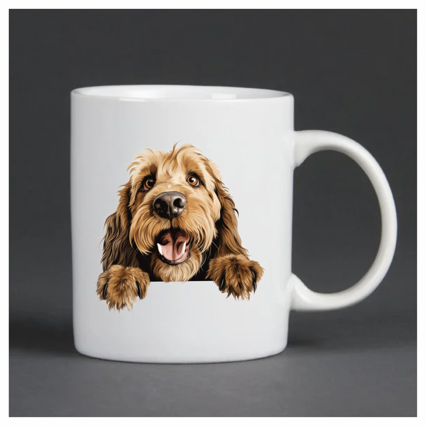 Brown Dog Cocker Spaniel Happy Vinyl Sticker Decal