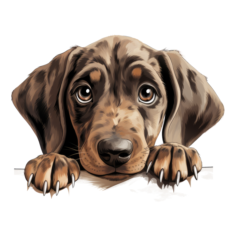Brown Puppy Dog Dachshund Cute Vinyl Sticker Decal