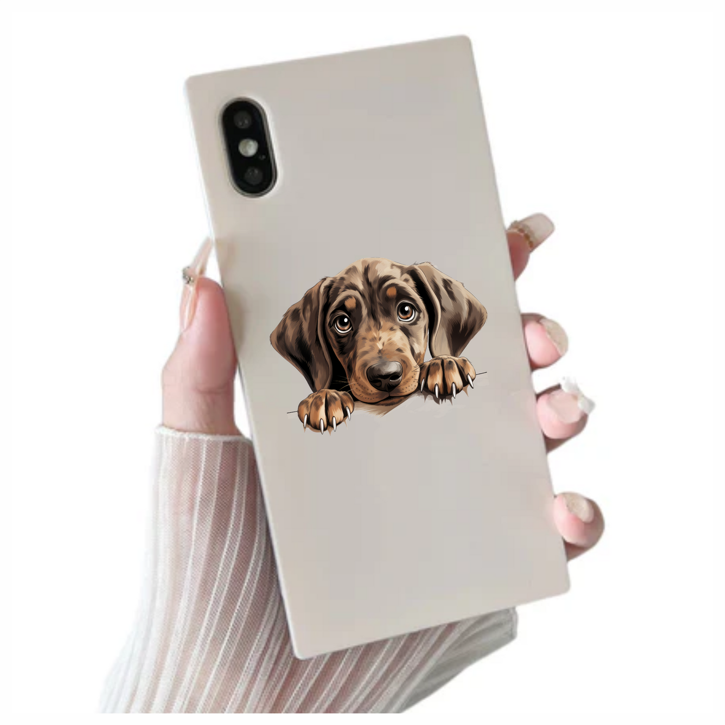 Brown Puppy Dog Dachshund Cute Vinyl Sticker Decal