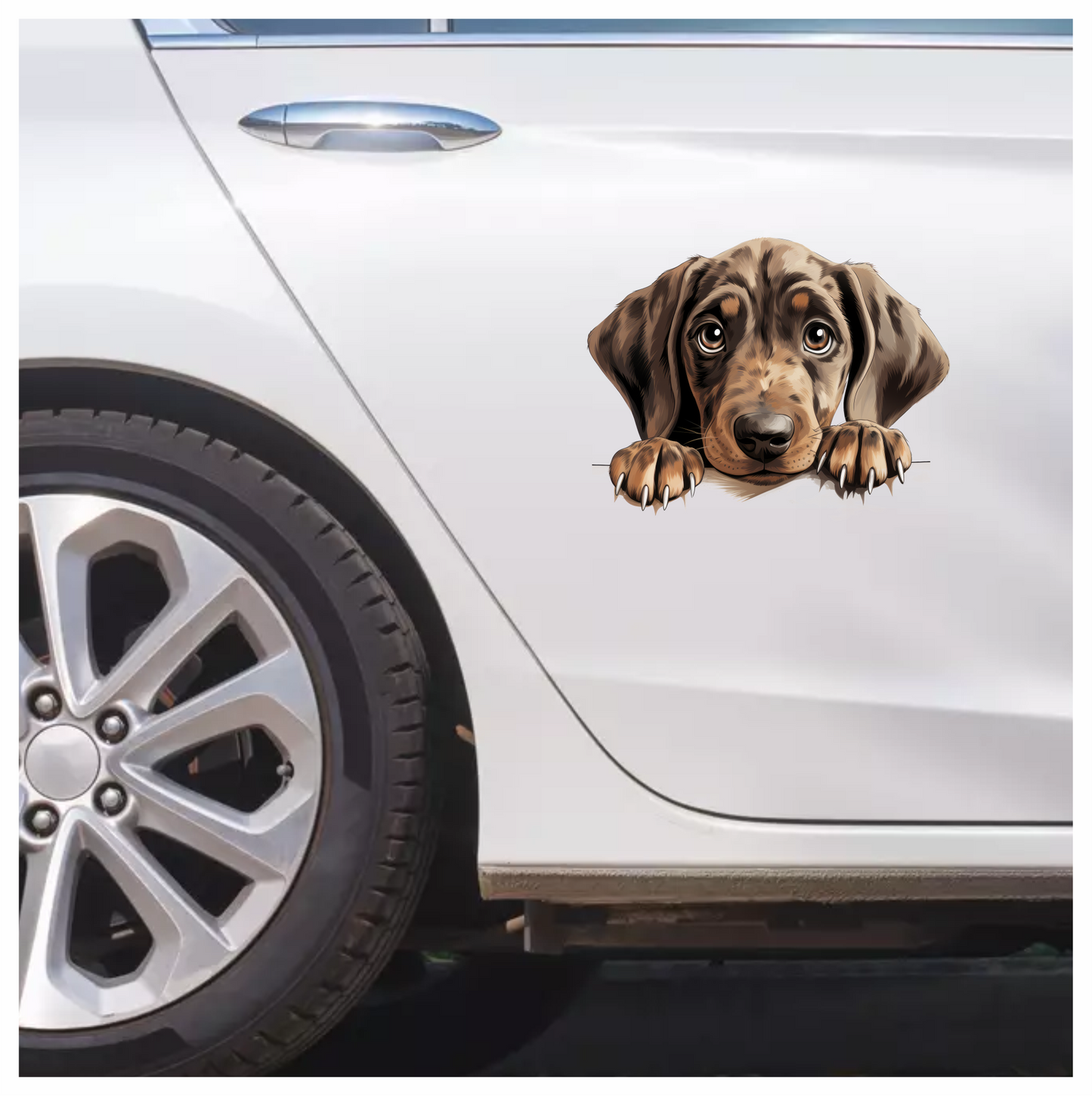 Brown Puppy Dog Dachshund Cute Vinyl Sticker Decal