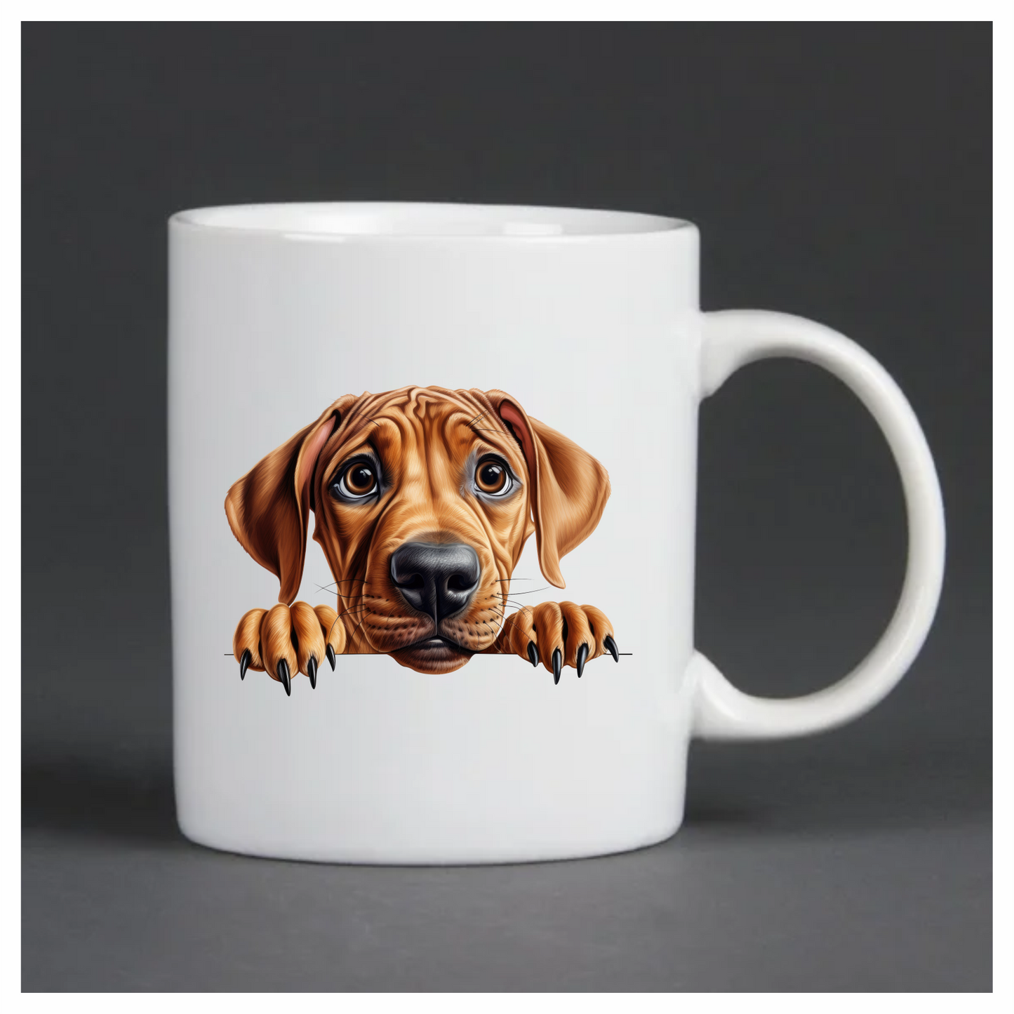 Brown Dog Puppy Sad Eyes Vinyl Sticker Decal