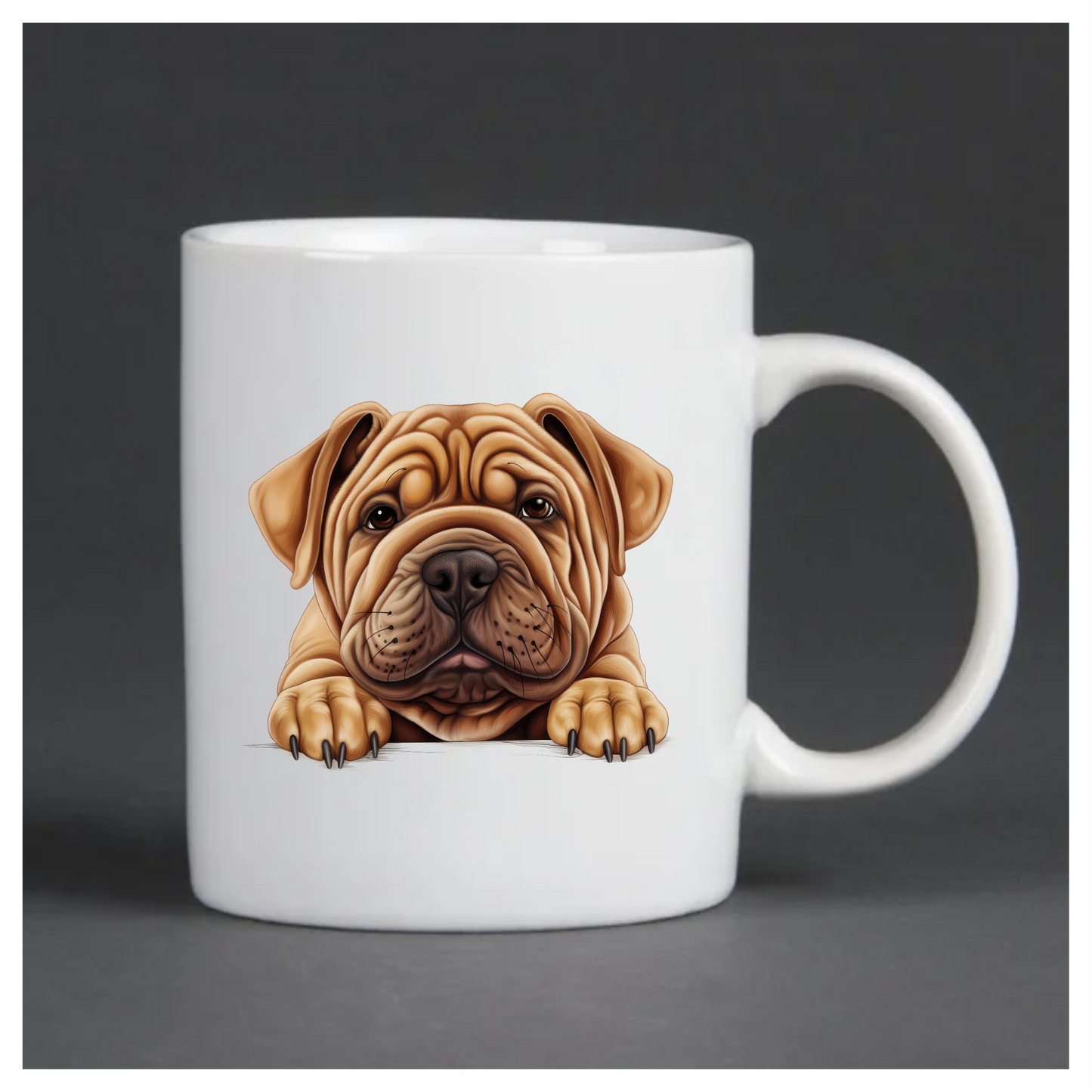 Brown Dog Bulldog Face Closeup Vinyl Sticker Decal