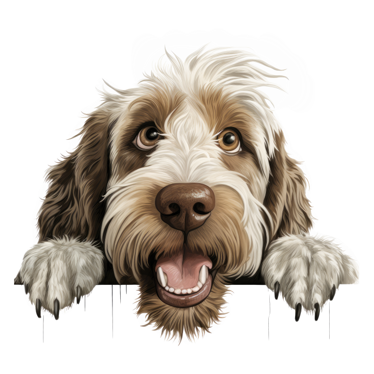 Brown Dog Cartoon Illustration Sticker Vinyl Sticker Decal