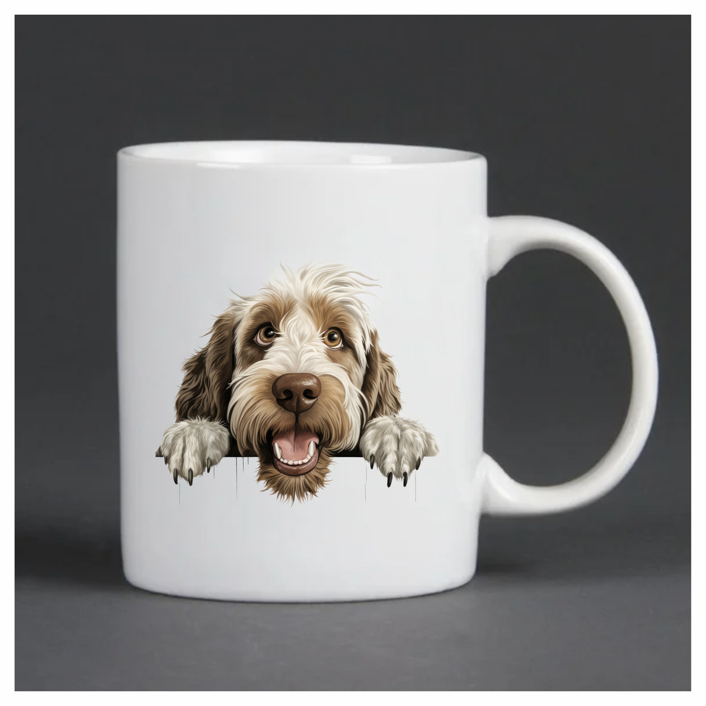 Brown Dog Cartoon Illustration Sticker Vinyl Sticker Decal