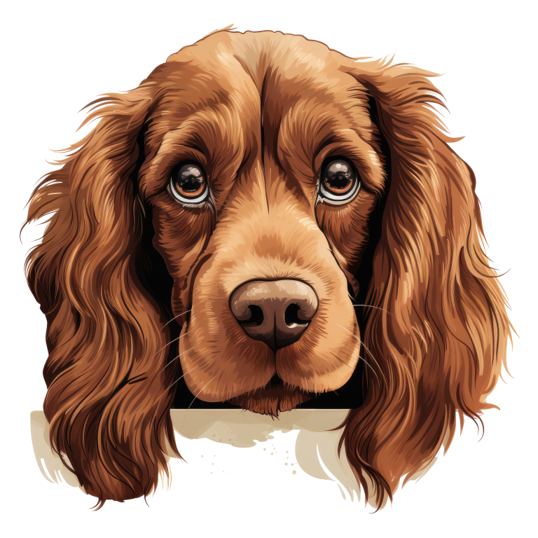 Brown Dog Cocker Spaniel Face Vinyl Sticker Decal