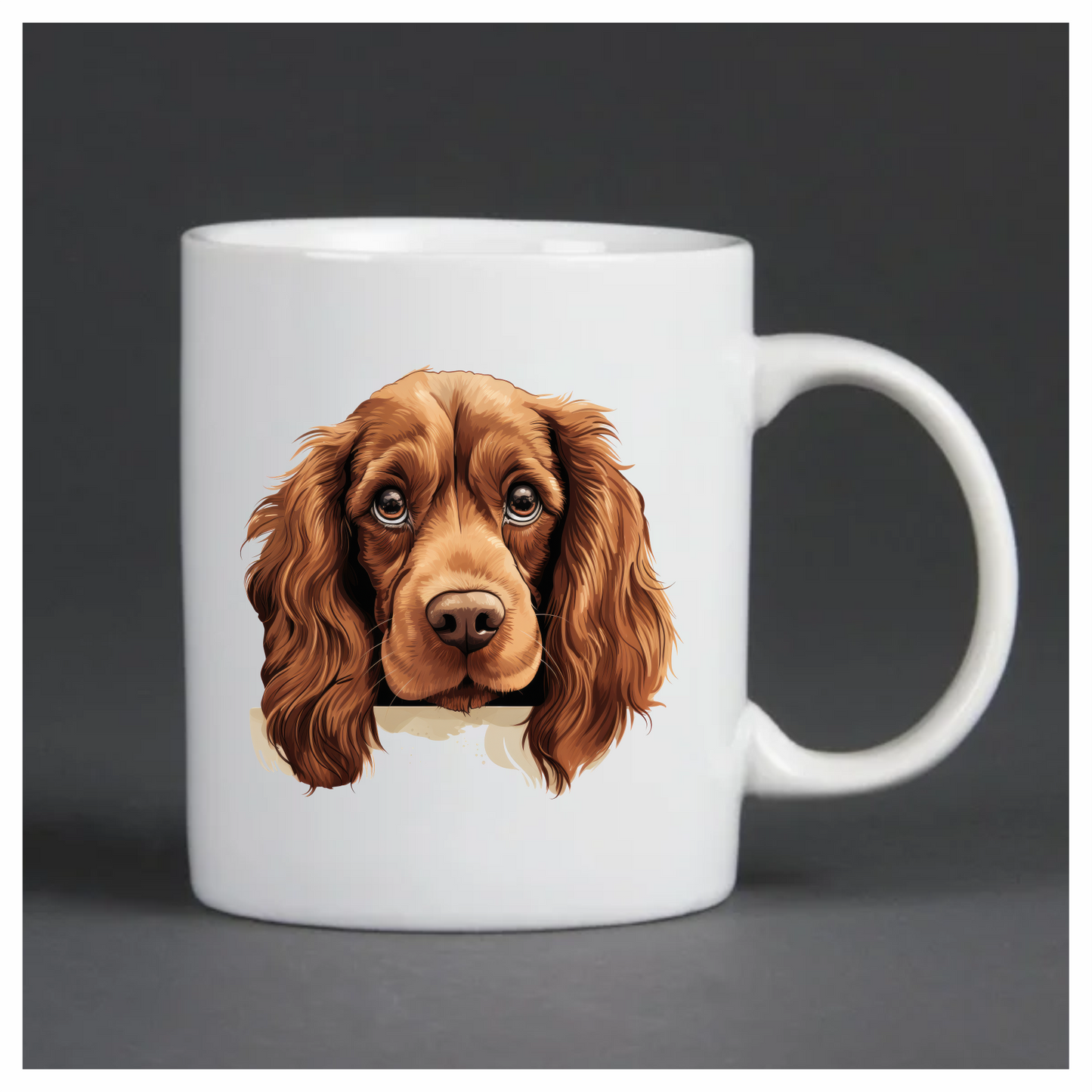 Brown Dog Cocker Spaniel Face Vinyl Sticker Decal