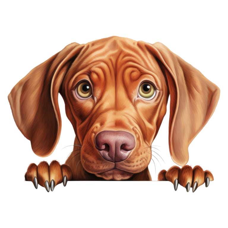 Brown Dog Puppy Sad Eyes Vinyl Sticker Decal