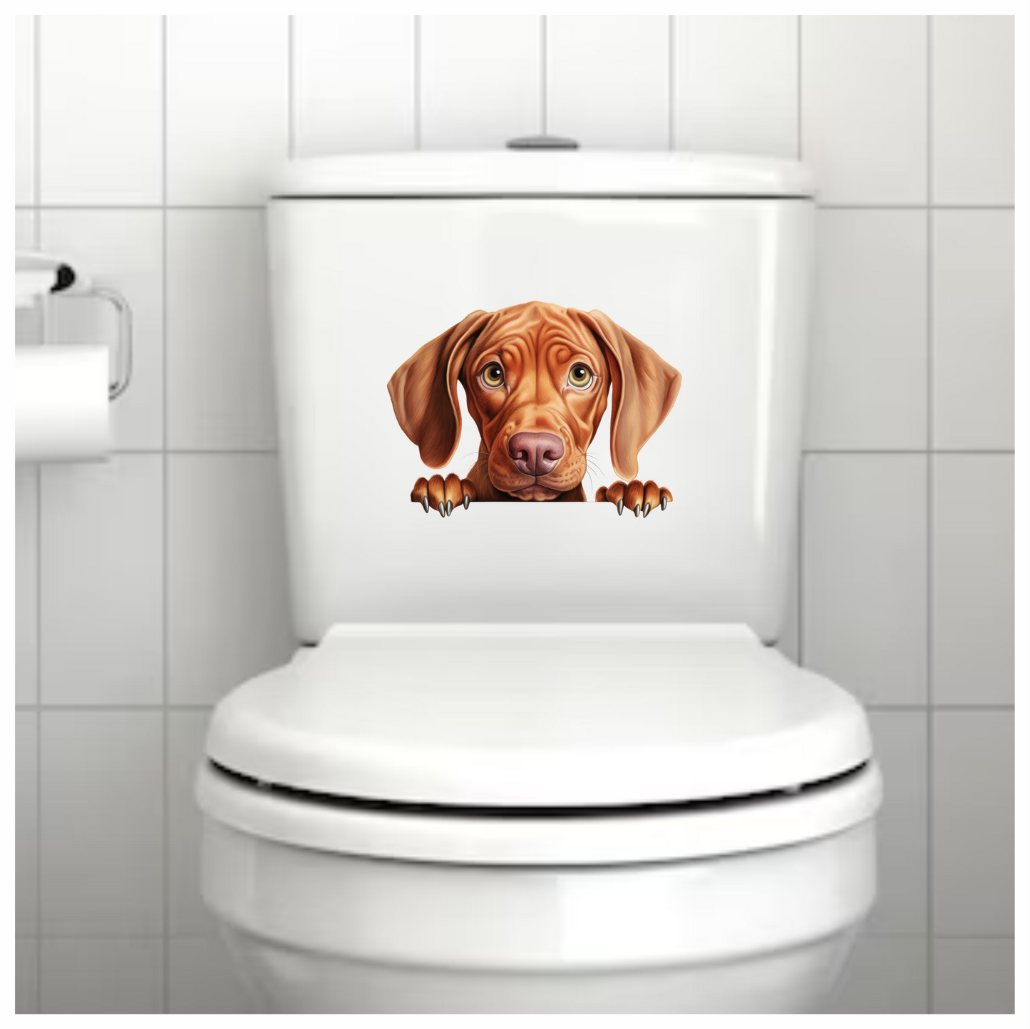 Brown Dog Puppy Sad Eyes Vinyl Sticker Decal