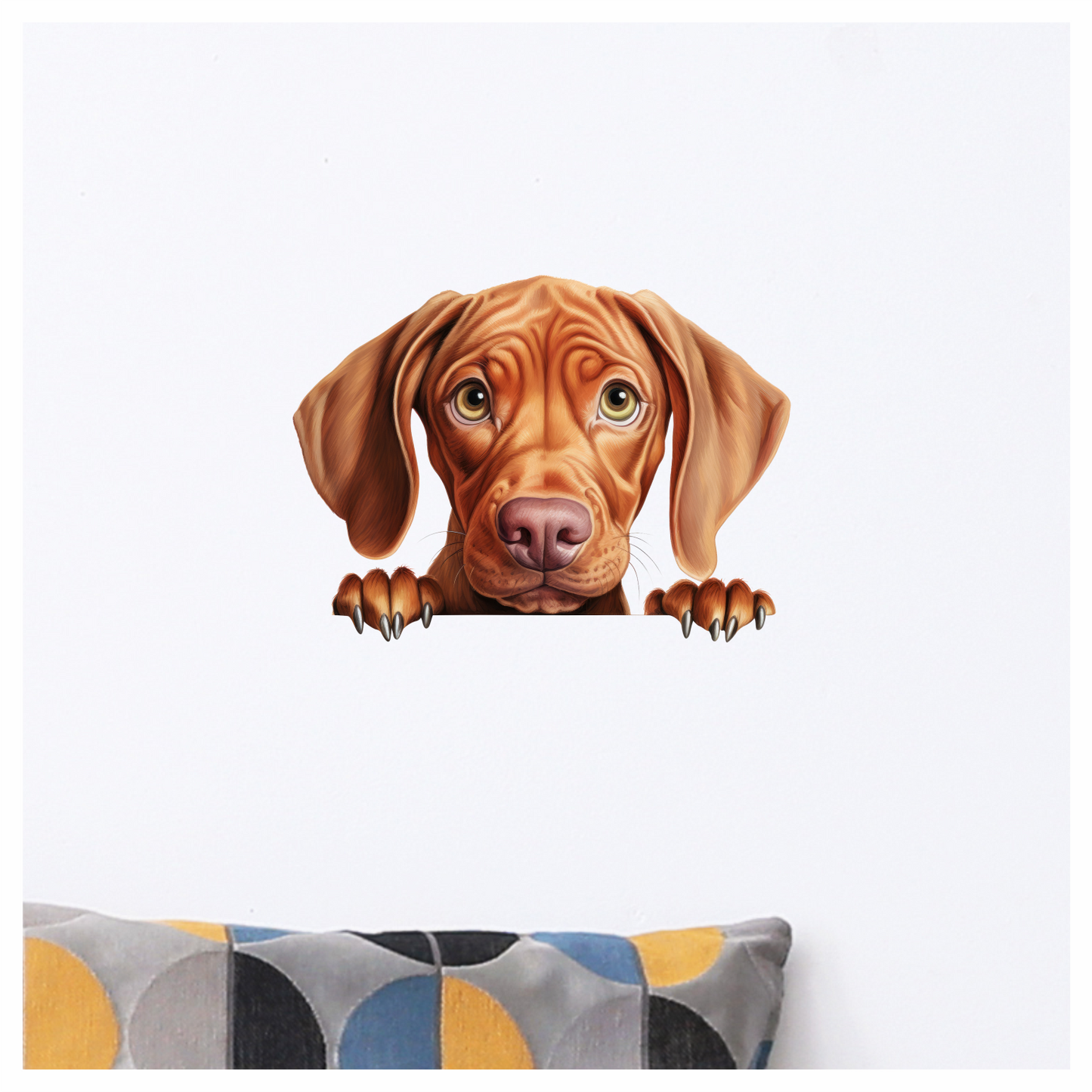 Brown Dog Puppy Sad Eyes Vinyl Sticker Decal