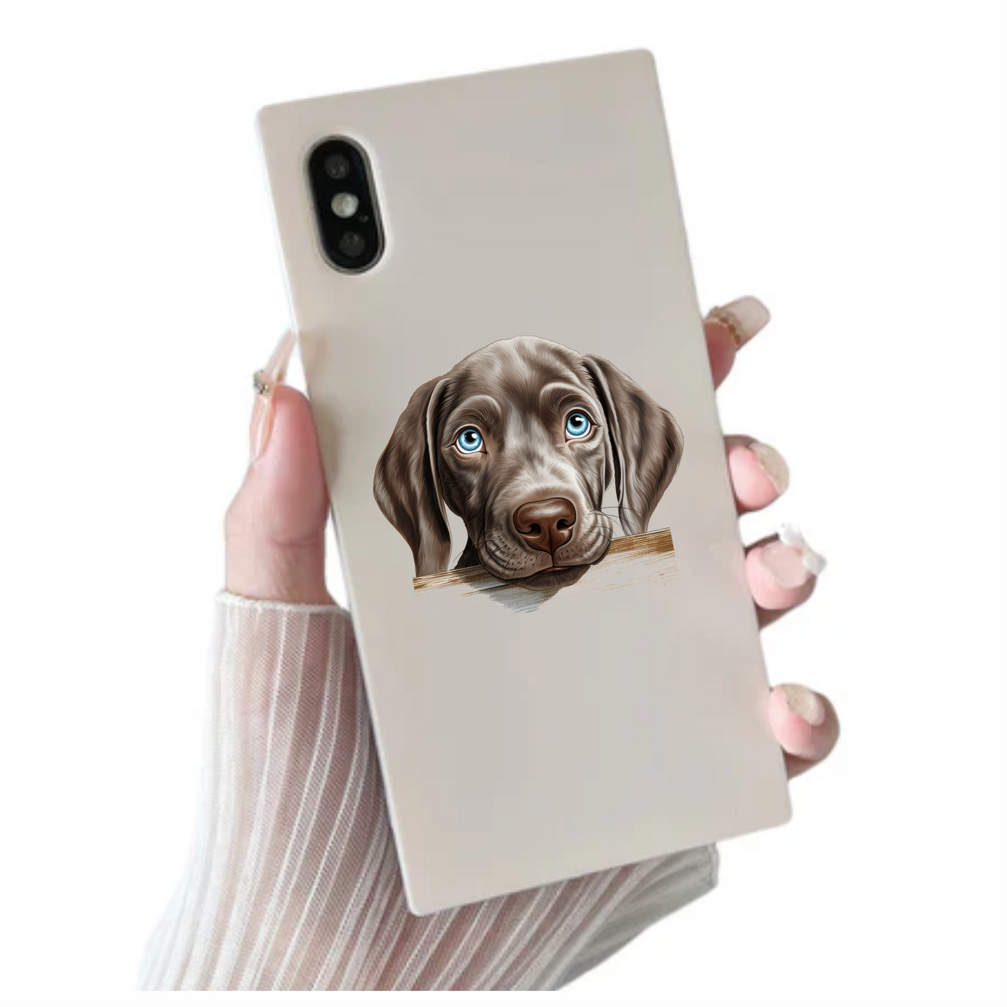 Brown Dog Puppy Labrador Head Vinyl Sticker Decal