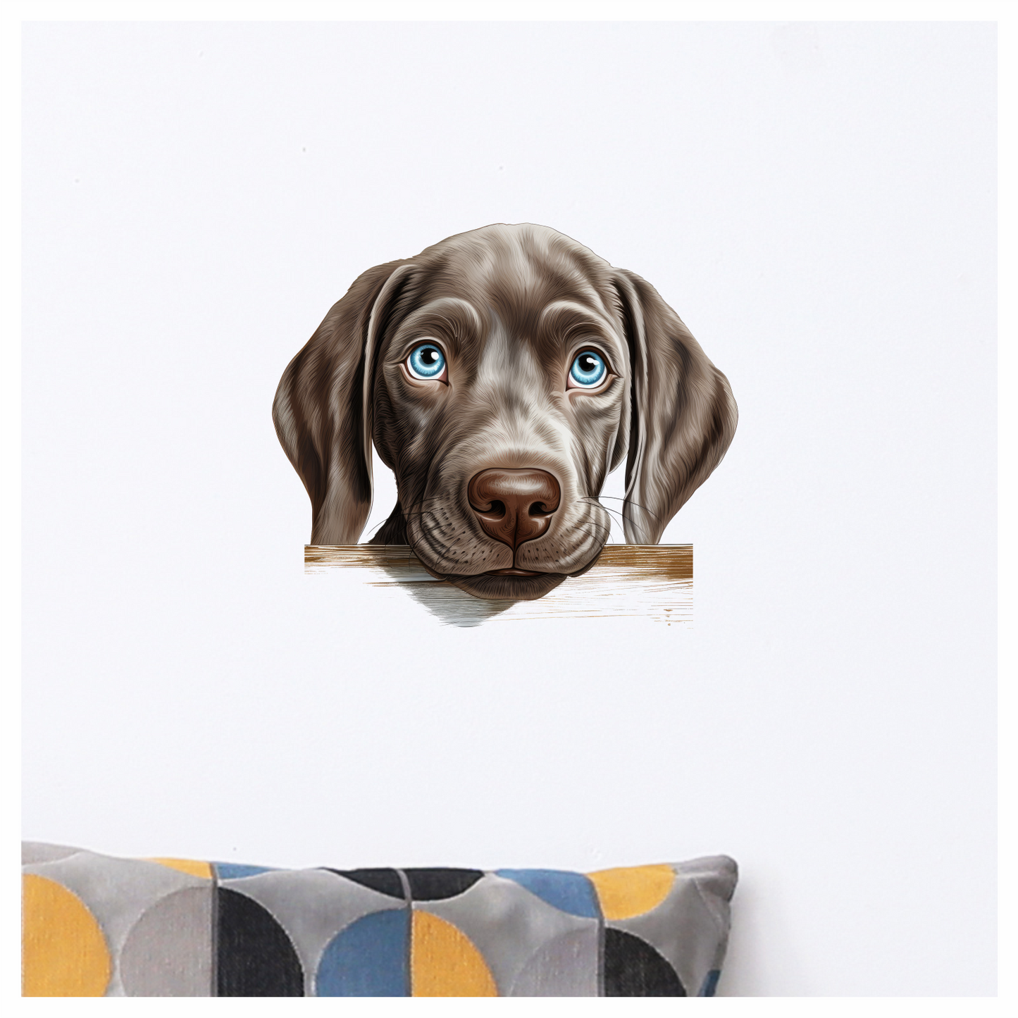 Brown Dog Puppy Labrador Head Vinyl Sticker Decal