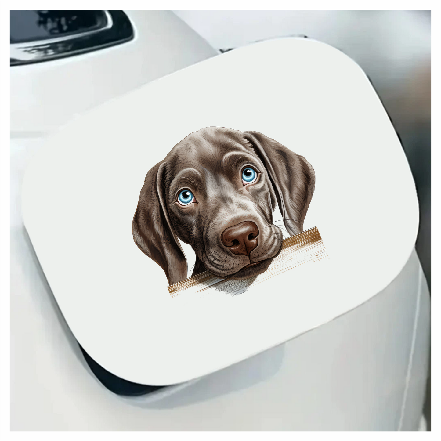 Brown Dog Puppy Labrador Head Vinyl Sticker Decal