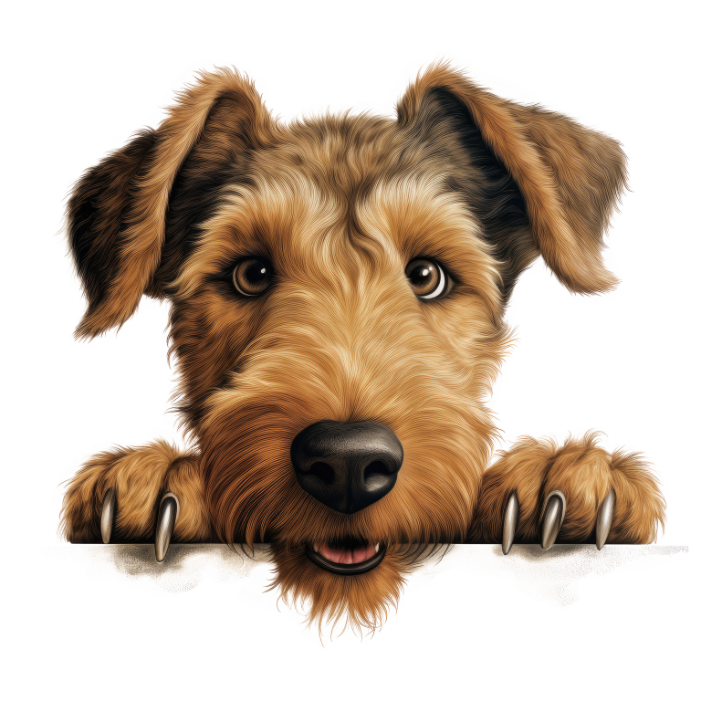Brown Dog Terrier Cute Face Vinyl Sticker Decal