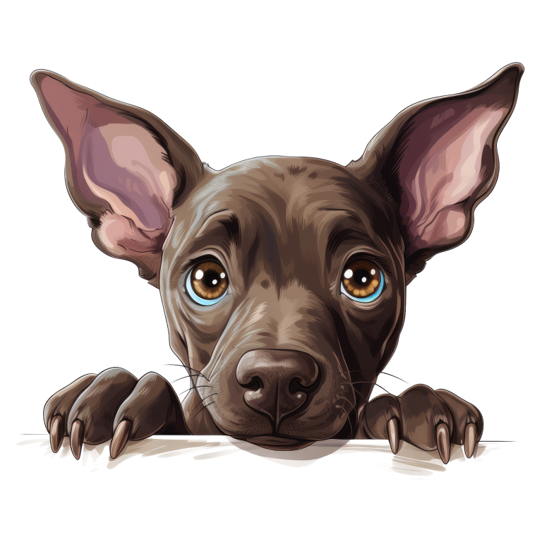 Brown Dog Puppy Big Ears Vinyl Sticker Decal