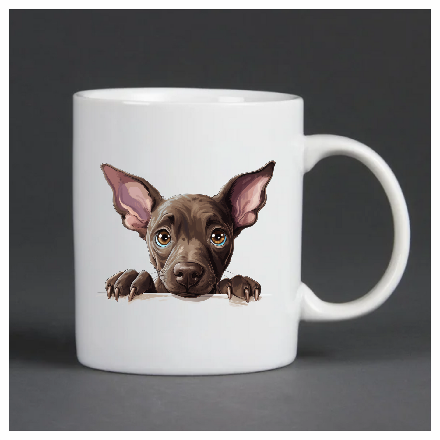 Brown Dog Puppy Big Ears Vinyl Sticker Decal