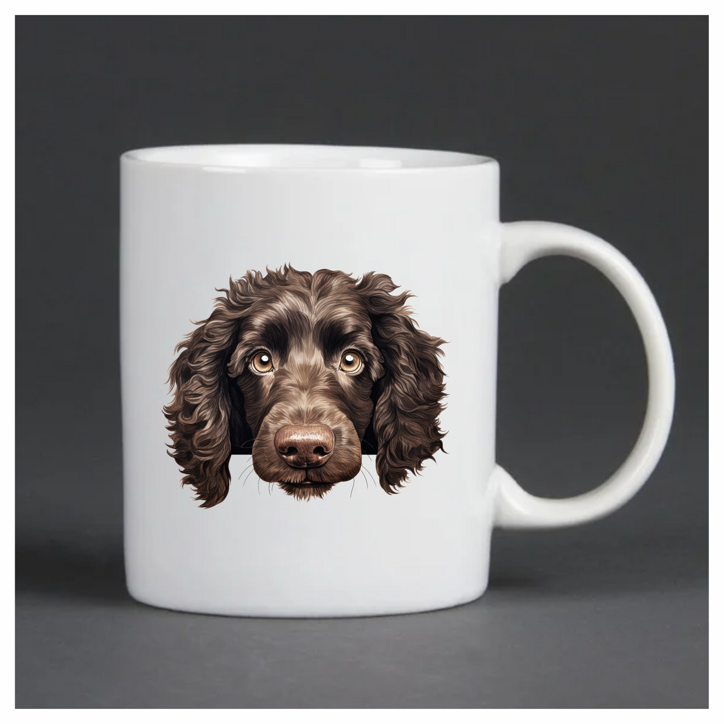 Brown Dog Spaniel Head Portrait Vinyl Sticker Decal