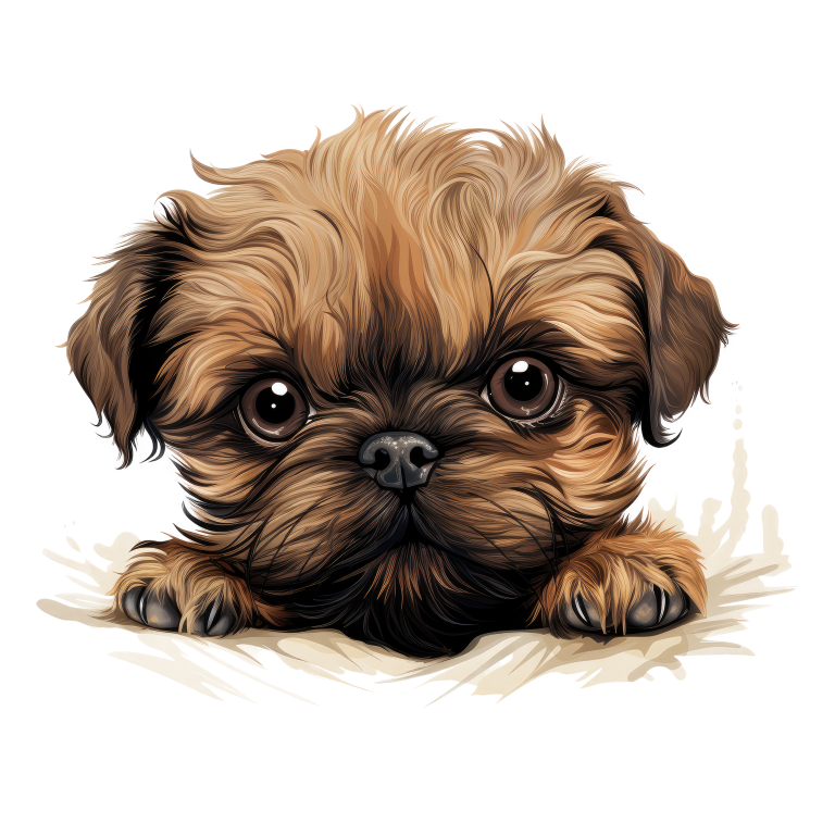 Brown Puppy Cute Dog Breed Vinyl Sticker Decal