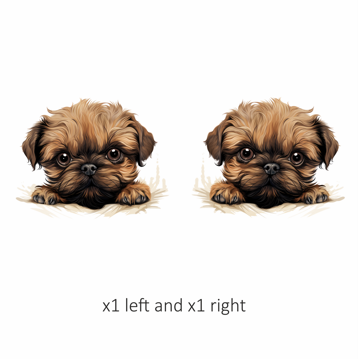 Brown Puppy Cute Dog Breed Vinyl Sticker Decal